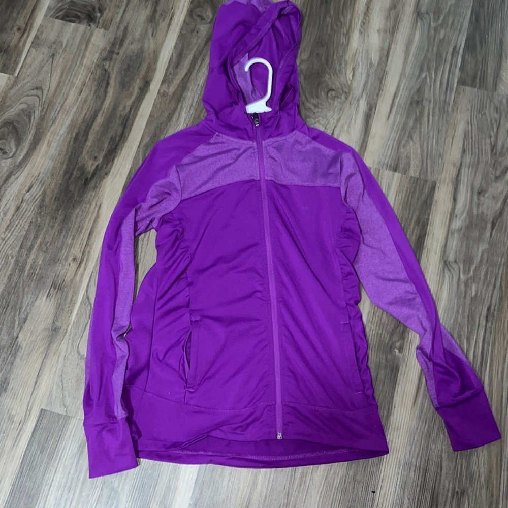 Purple Sweatshirt with Hoodie